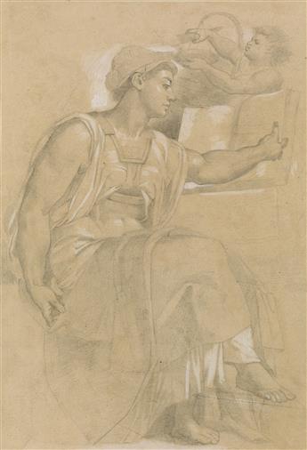 PHILIPP VEIT (Berlin 1793-1877 Mainz) The Erythrean Sybil, after Michelangelo.